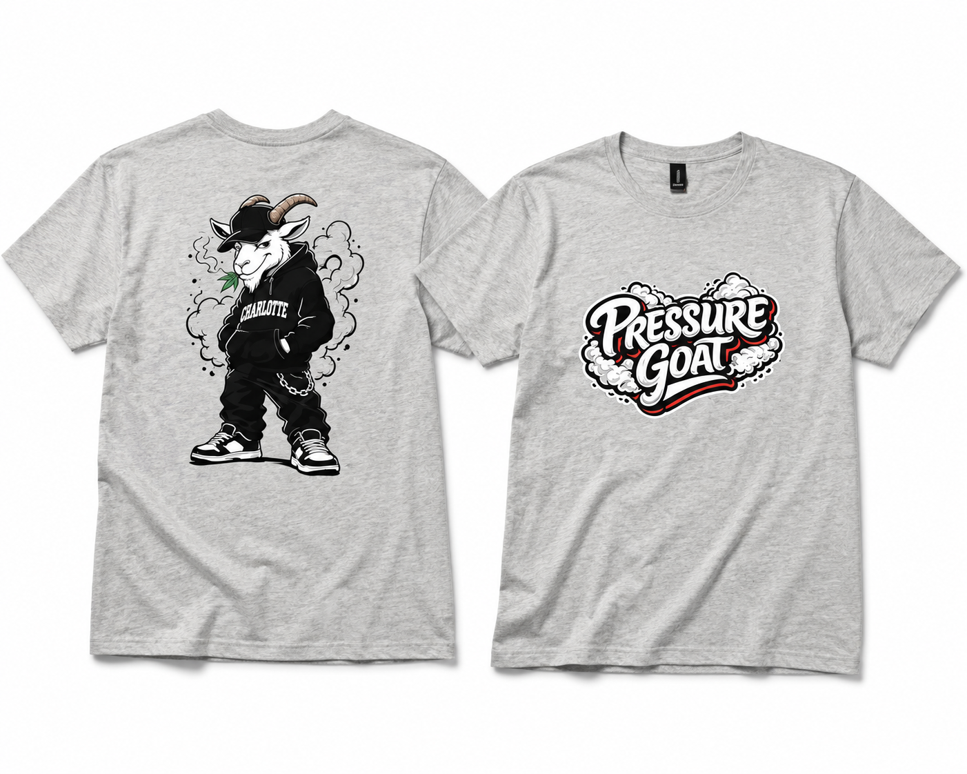 grey pressure goat shirt
