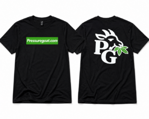 Black and Green Pressure Goat Shirt