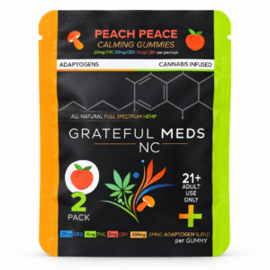 Grateful meds 2ct gummies Peach peace