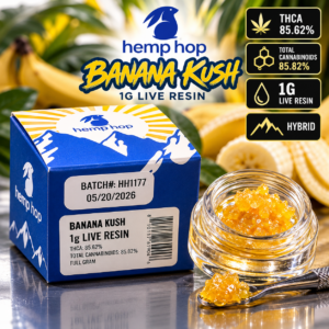 Hemp hop live resin 1g Banana kush