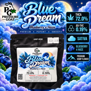 Pressure goat badder/crumble 2g Blue dream